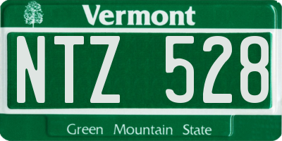 VT license plate NTZ528