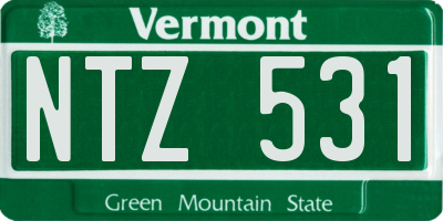 VT license plate NTZ531