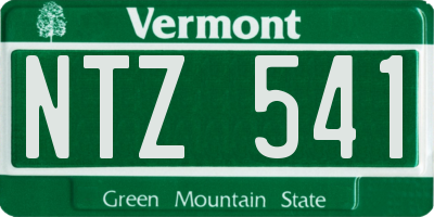 VT license plate NTZ541