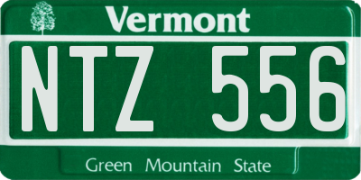 VT license plate NTZ556