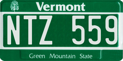 VT license plate NTZ559