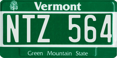 VT license plate NTZ564