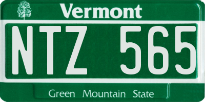 VT license plate NTZ565