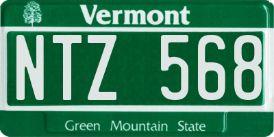 VT license plate NTZ568