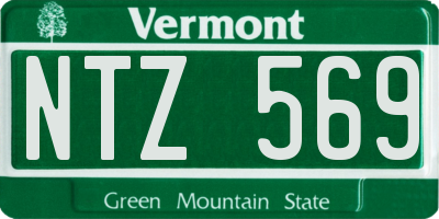 VT license plate NTZ569