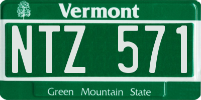 VT license plate NTZ571