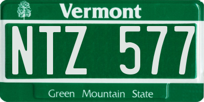 VT license plate NTZ577