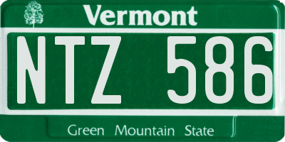 VT license plate NTZ586