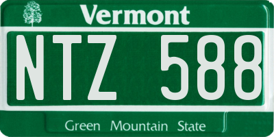 VT license plate NTZ588