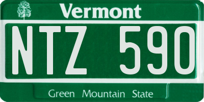 VT license plate NTZ590