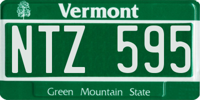 VT license plate NTZ595