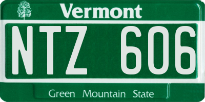 VT license plate NTZ606