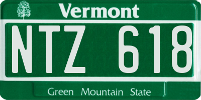 VT license plate NTZ618