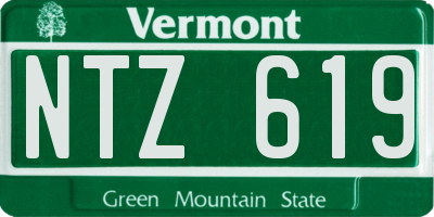 VT license plate NTZ619