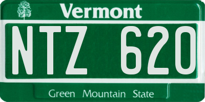VT license plate NTZ620