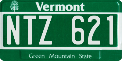 VT license plate NTZ621