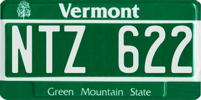 VT license plate NTZ622
