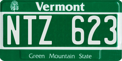 VT license plate NTZ623