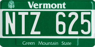 VT license plate NTZ625