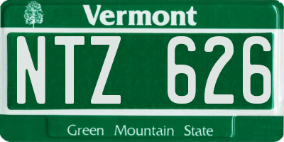 VT license plate NTZ626