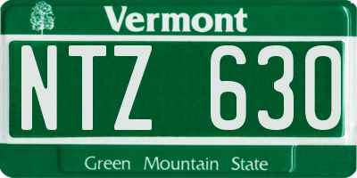 VT license plate NTZ630