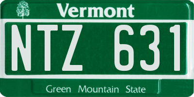 VT license plate NTZ631