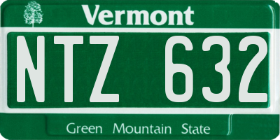 VT license plate NTZ632