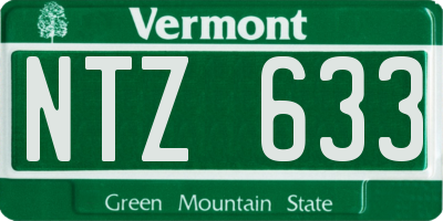 VT license plate NTZ633
