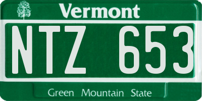 VT license plate NTZ653
