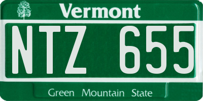 VT license plate NTZ655