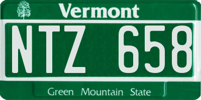VT license plate NTZ658
