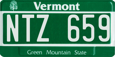 VT license plate NTZ659
