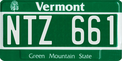 VT license plate NTZ661