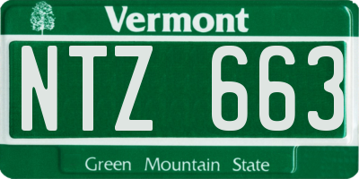 VT license plate NTZ663