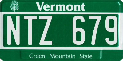 VT license plate NTZ679