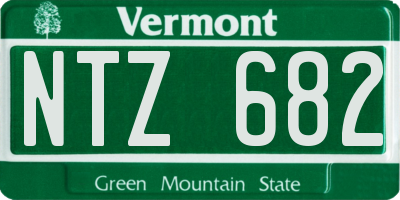 VT license plate NTZ682