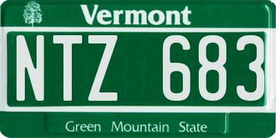 VT license plate NTZ683