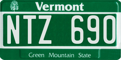 VT license plate NTZ690
