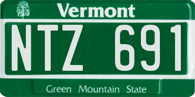 VT license plate NTZ691
