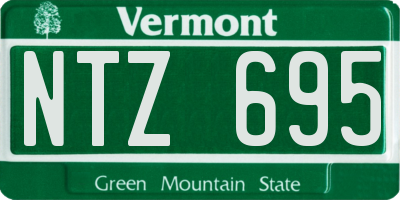 VT license plate NTZ695