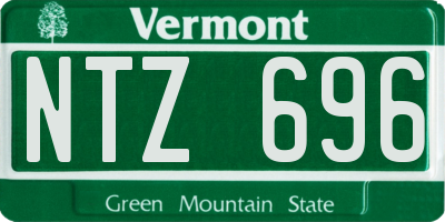 VT license plate NTZ696