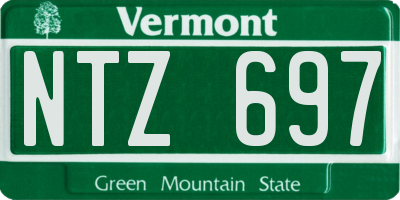 VT license plate NTZ697