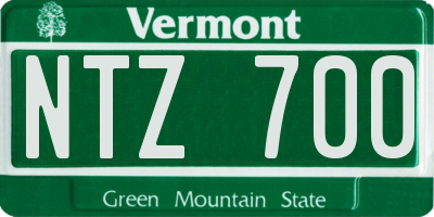 VT license plate NTZ700