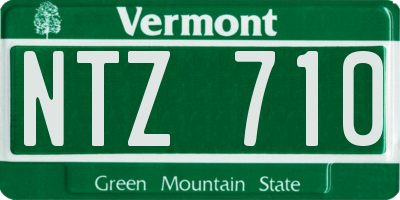 VT license plate NTZ710