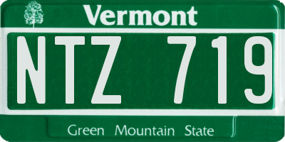 VT license plate NTZ719