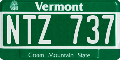 VT license plate NTZ737