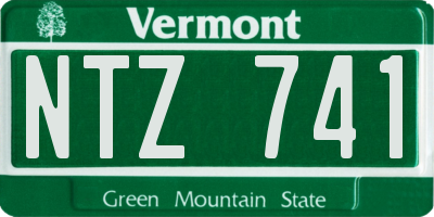 VT license plate NTZ741