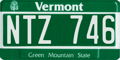 VT license plate NTZ746