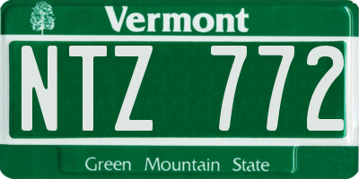 VT license plate NTZ772