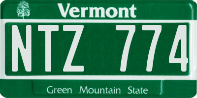 VT license plate NTZ774